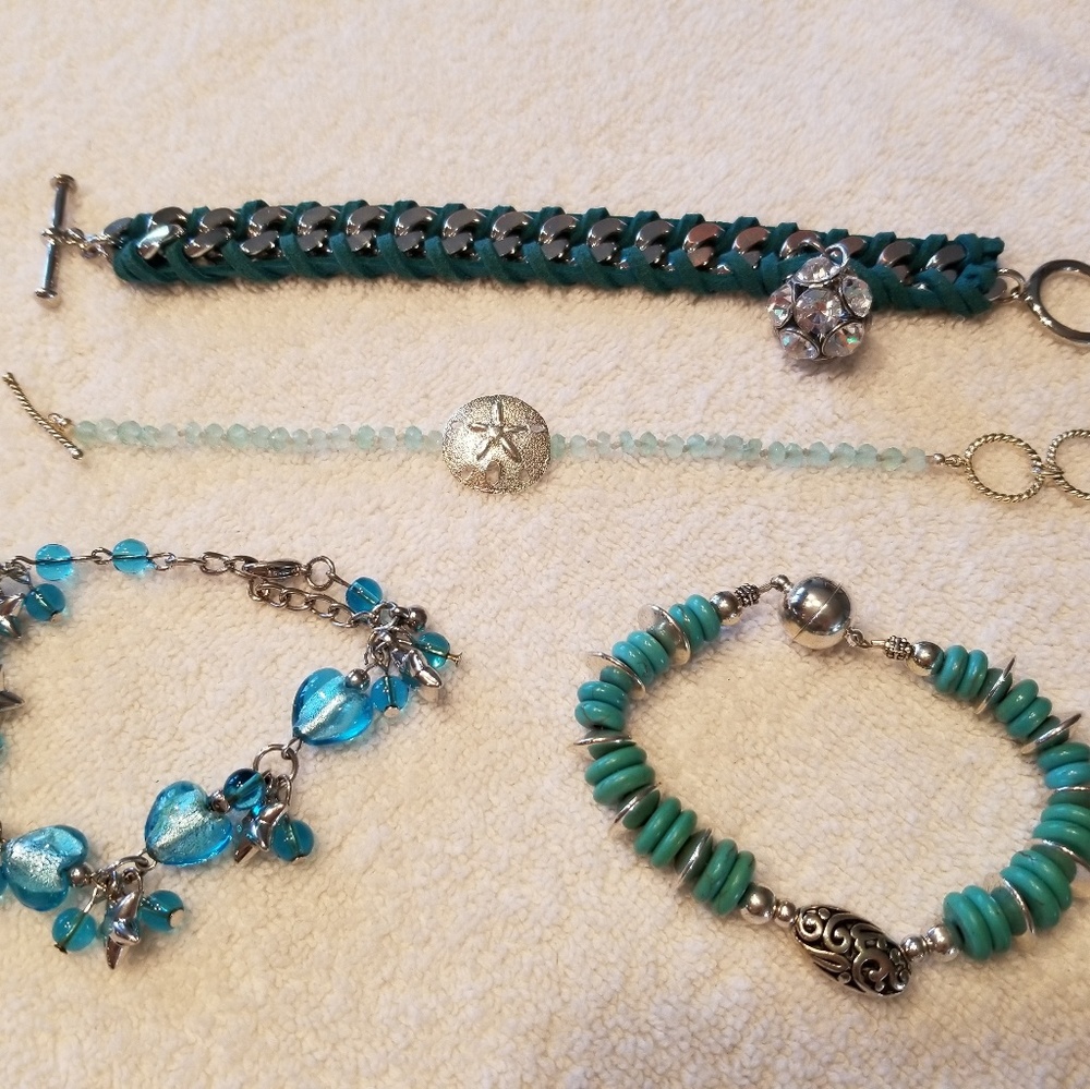 Blue Bracelet Lot